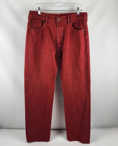 Jeans uomo levis 501 rosso - levis,